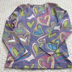 パステルカラー　Tシャツ　サイケ　ロンT 120cm