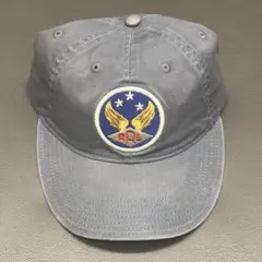 【RRL】新品タグ付 ウィングドロゴ ツイル ボール キャップ/ブラック RRL】タグ付新品 ウィングドロゴ ツイル ボール キャップ/ブラック