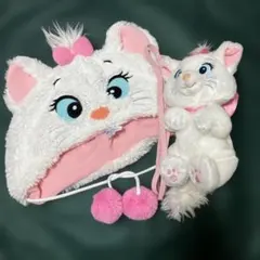 ディズニー　おしゃれキャット　マリー ファンキャップ　ショルダーバッグ