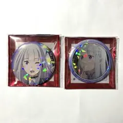 リゼロ カラ鉄 グリッター缶バッジ エミリア - メルカリ