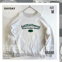 完売品【DAYDAYseoul】　両面　ロゴ刺繍　スウェットのサムネイル