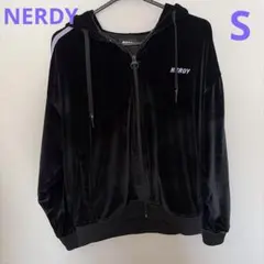 NERDY ジャージ　ベルベット　黒のサムネイル