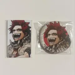 僕のヒーローアカデミア　GIGA全サ　切島鋭児郎 缶バッジ＆キャラカード