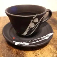 山本寛斎　カップ&ソーサー　1客　陶器　和モダン