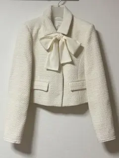 ノーカラー テーラードジャケット
