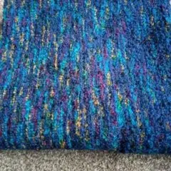 残り2枚目　青紫緑系の柔らかい生地 　66×92cm