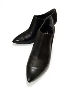 ROCKPORT ロックポート 黒 レザー ブーティ ヒールのサムネイル