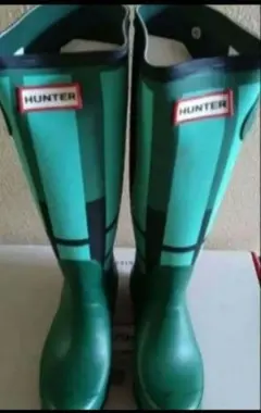 HUNTER　ハンター　レインブーツ　UK4約23cm　グリーン