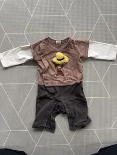 petit main 動物モチーフロンパース 80