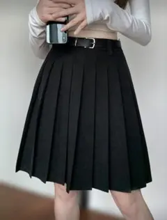 SHEIN プリーツスカート 黒