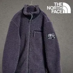 [美品] ノースフェイス　フリース　ジャケット　韓国　古着　刺繍ロゴ　ワッペン