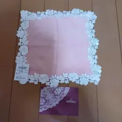 新品タグ付き　近沢レース店のタオルハンカチ
