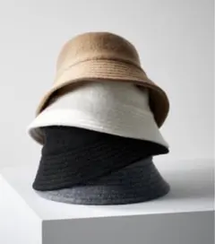 UNIQLO ウール バケットハット 黒