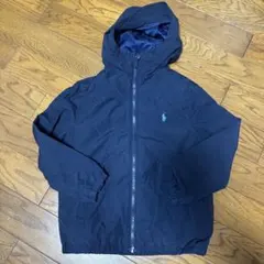 【クリーニング済】ラルフローレン ベスト付きネイビージャケット 130cm