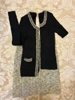 【SALE】INED ニットアンサンブルとスカートのセットアップ