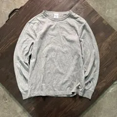 7BS2 【Champion】無地　長袖Tシャツ　シンプルロンT 古着used