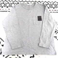 mermaid様専用グレー 長袖 トレーナー ポケット付き