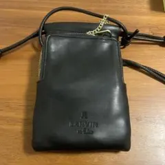 LANVIN en blue ショルダーバッグ 黒 レザーのサムネイル