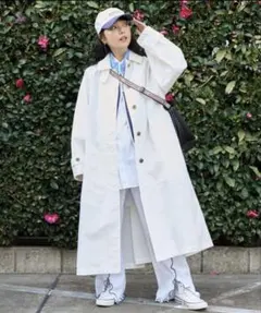 FREAK'S STORE ステンカラーコート vintagelikeホワイトのサムネイル