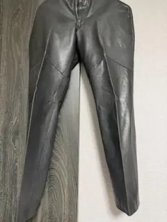 kmrii pants ダメージレザーパッチパンツメンズleather - メルカリ