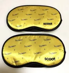 Scoot アイマスク 2点セット 旅行 トラベル