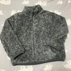 UNIQLO ファーフリースジャケット 120サイズ グレー