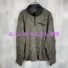 Eddie Bauer メンズXXLハーフジップフリースジャケット グレー系