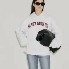 【新品未使用】coca SANTA MONICA ロゴ パーカー グレー