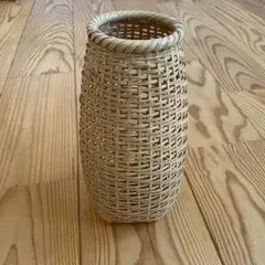 期間限定値下げ！】竹細工 花瓶 竹編み フラワーベース - メルカリ