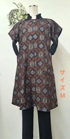 正絹AラインチュニックM