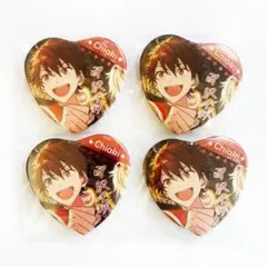 あんスタ 中国 ハート缶バッジ 宝石心晴 缶バッジ 守沢千秋 4点