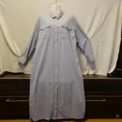 earth　シャツワンピース