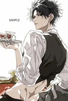 2578セクシー執事ステッカー