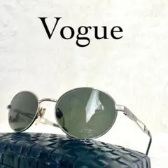 極美品　VOGUE　ヴォーグ　サングラス　ブラックレンズ　シルバーフレーム
