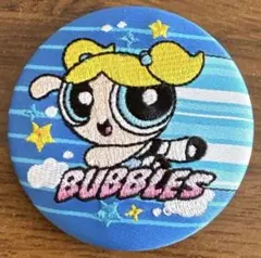 パワーパフガールズ バブルス 缶バッジ 刺繍缶バッジ