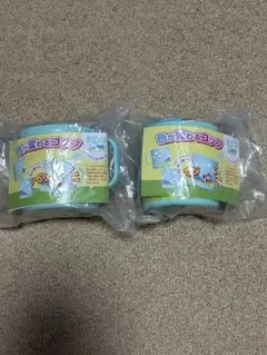 新品未使用！JAL 色が変わるコップ　巾着つき2個　飛行機　富士山　チューリップのサムネイル