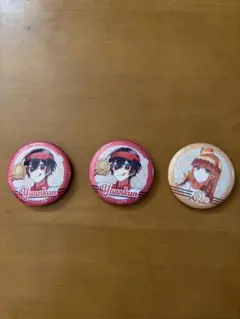 カラフルピーチ　缶バッジ　ゆあんくん　えとさん