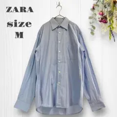 ザラ メンズ シャツ 長袖 レギュラーカラー 無地 コットン 生地取り用