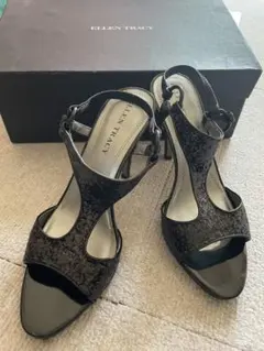 黒ラメサンダル　7 1/2M