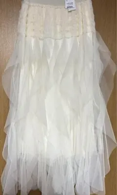 GORGE ゴージ　チュールフリルスカート　アイボリー