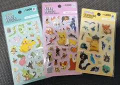 【日本未発売】韓国限定 ポケモン ステッカー 3枚セット 匿名配送