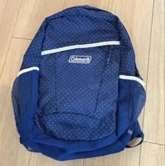 Coleman コールマン リュック キッズ 細かい水玉 ネイビー