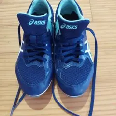 asics 陸上競技用スパイクシューズ ネイビー 24センチ - メルカリ