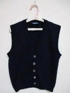 familiar ファミリア ウール ニットベスト ネイビー 150cm 制服