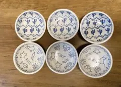 新品未使用】和食器　ちざん窯風　豆皿　小鉢6枚セット　お正月　取り皿