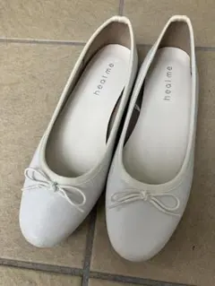 heal me ホワイト バレエシューズ