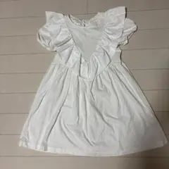 ZARA ホワイト フリル ワンピース 140cm