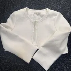 any FAM ホワイト カーディガン ジャケット 120