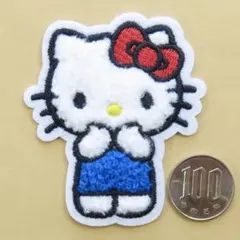 ふわふわ サンリオ ハローキティ アイロン ワッペン アップリケ パイル4081