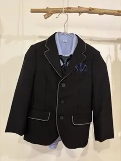 OLIVER HOUSE ブラックスーツ・ショートパンツセット　110